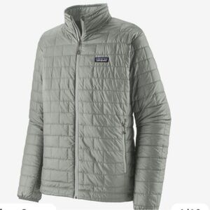 Patagonia Men’s Nano Puff Jacket. Light Gray/Silver. Men’s XL. Never worn.